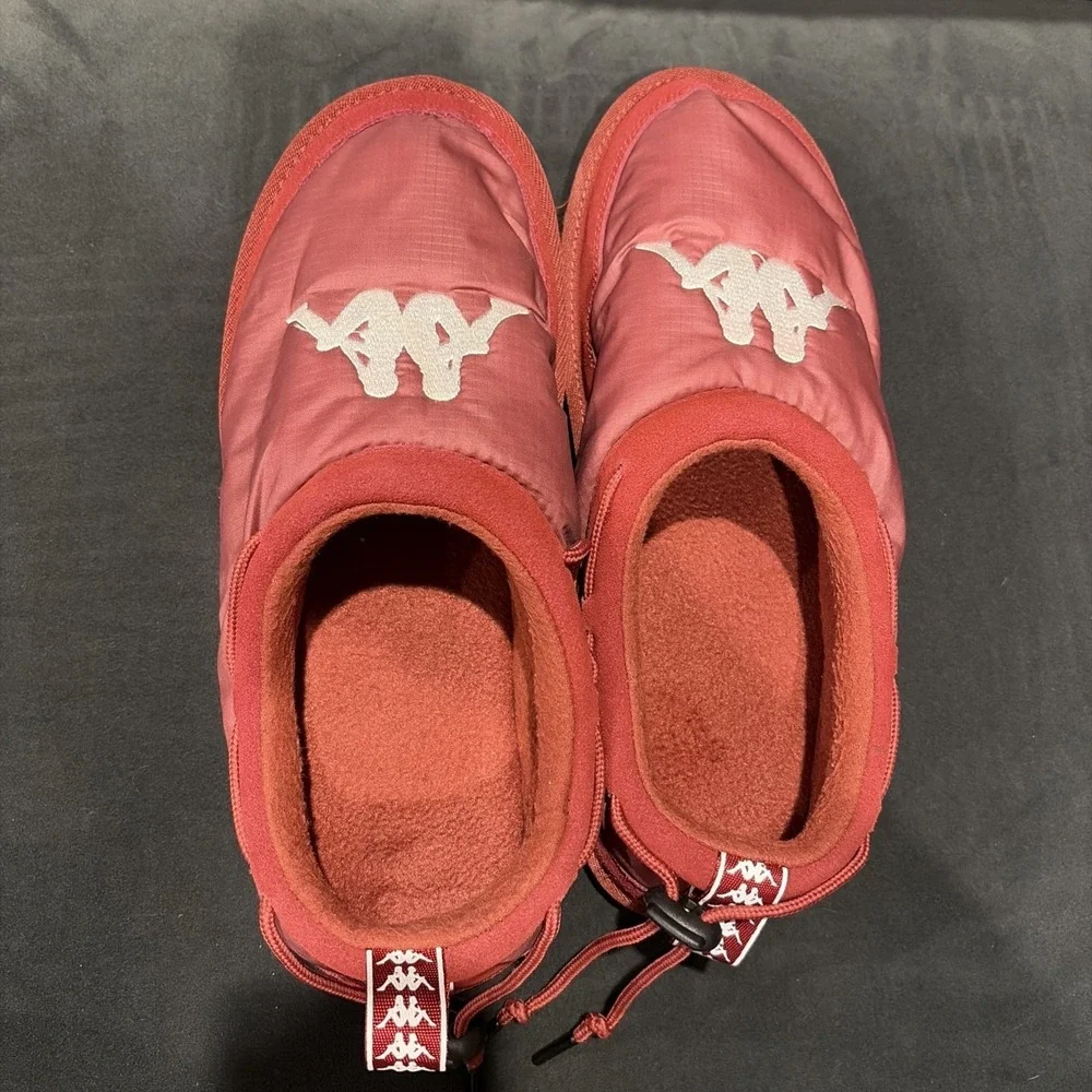 KAPPA Authentic MULE 3 SlipOn Sandals Maroon White Men's Sz 11
